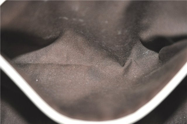 Authentic GUCCI Shoulder Tote Bag GG Canvas Leather 145993 Brown Ivory J0645