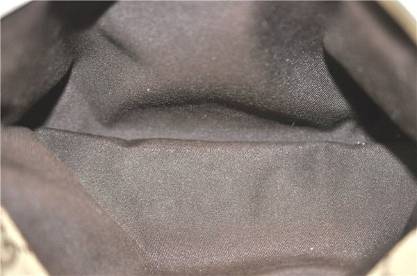 Authentic GUCCI Shoulder Tote Bag GG Canvas Leather 145993 Brown Ivory J0645