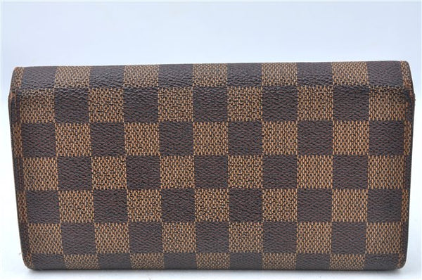 Auth Louis Vuitton Damier Pochette Porte Monnaie Credit Wallet N61724 LV J0651