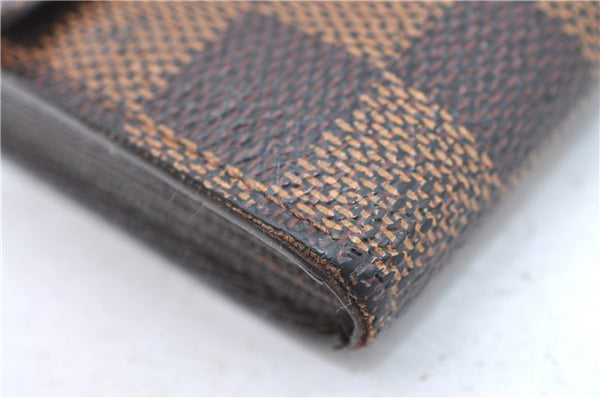 Auth Louis Vuitton Damier Pochette Porte Monnaie Credit Wallet N61724 LV J0651