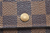 Auth Louis Vuitton Damier Pochette Porte Monnaie Credit Wallet N61724 LV J0651