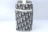 Authentic Christian Dior Trotter Hand Bag Pouch PVC Leather 2 Black White J0659