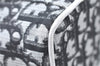 Authentic Christian Dior Trotter Hand Bag Pouch PVC Leather 2 Black White J0659