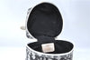 Authentic Christian Dior Trotter Hand Bag Pouch PVC Leather 2 Black White J0659