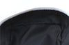 Authentic Christian Dior Trotter Hand Bag Pouch PVC Leather 2 Black White J0659