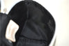 Authentic Christian Dior Trotter Hand Bag Pouch PVC Leather 2 Black White J0659