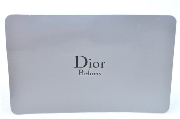 Authentic Christian Dior Trotter Hand Bag Pouch PVC Leather 2 Black White J0659