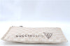 Authentic GUCCI Clutch Hand Bag Purse GG Canvas Leather 283400 Beige J0663