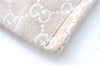 Authentic GUCCI Clutch Hand Bag Purse GG Canvas Leather 283400 Beige J0663
