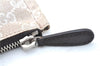 Authentic GUCCI Clutch Hand Bag Purse GG Canvas Leather 283400 Beige J0663