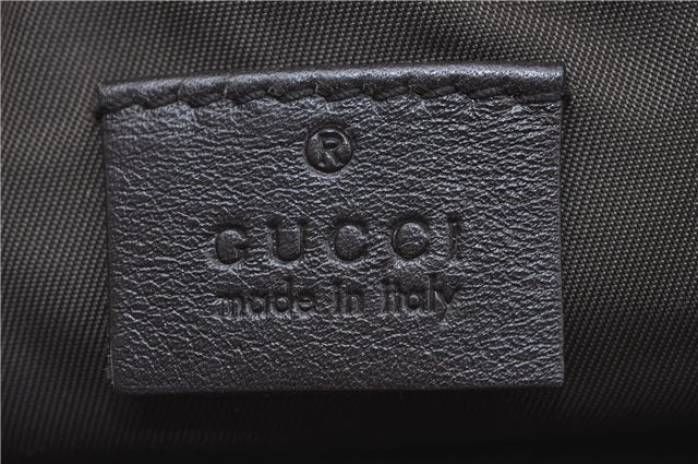 Authentic GUCCI Clutch Hand Bag Purse GG Canvas Leather 283400 Beige J0663