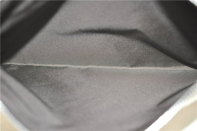 Authentic GUCCI Clutch Hand Bag Purse GG Canvas Leather 283400 Beige J0663