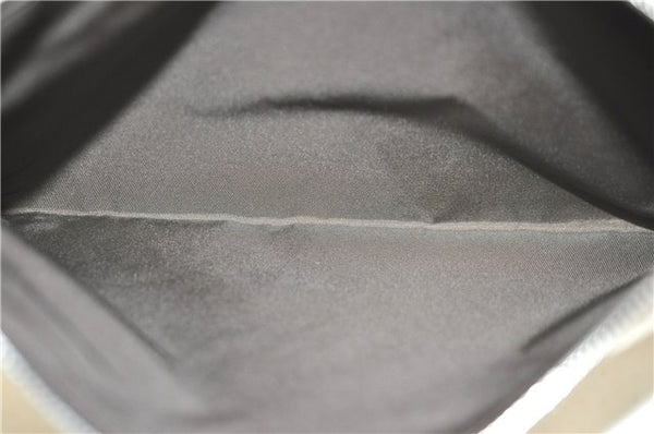 Authentic GUCCI Clutch Hand Bag Purse GG Canvas Leather 283400 Beige J0663