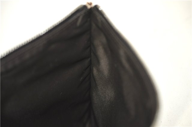 Authentic GUCCI Clutch Hand Bag Purse GG Canvas Leather 283400 Beige J0663