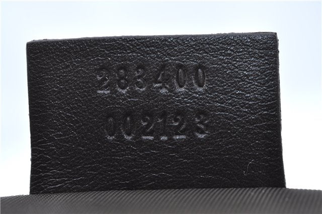 Authentic GUCCI Clutch Hand Bag Purse GG Canvas Leather 283400 Beige J0663