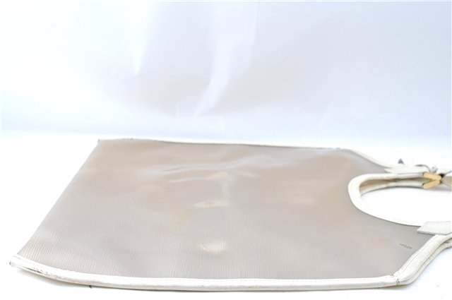 Auth Louis Vuitton Epi Plage Bahia Shoulder Tote Bag Clear White M92153 LV J0666