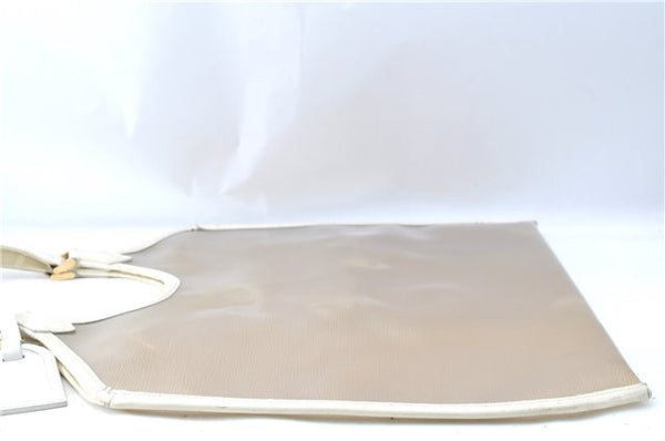 Auth Louis Vuitton Epi Plage Bahia Shoulder Tote Bag Clear White M92153 LV J0666