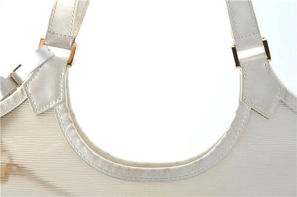 Auth Louis Vuitton Epi Plage Bahia Shoulder Tote Bag Clear White M92153 LV J0666