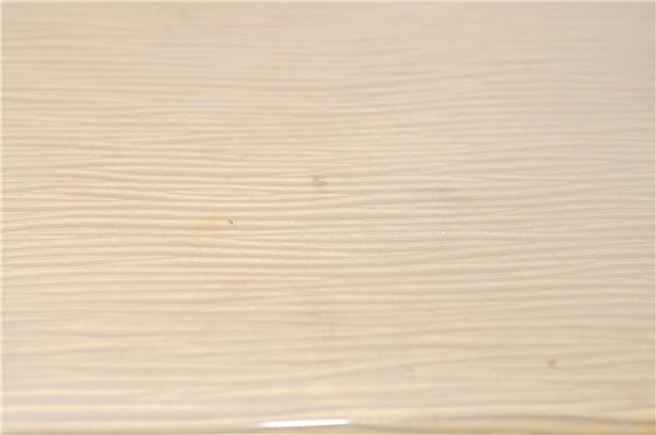 Auth Louis Vuitton Epi Plage Bahia Shoulder Tote Bag Clear White M92153 LV J0666