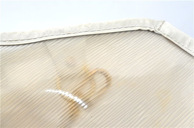 Auth Louis Vuitton Epi Plage Bahia Shoulder Tote Bag Clear White M92153 LV J0666