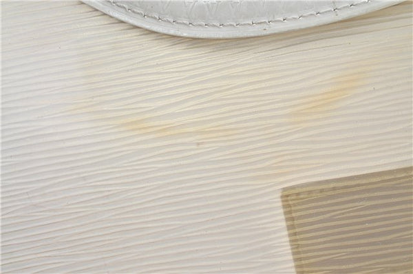 Auth Louis Vuitton Epi Plage Bahia Shoulder Tote Bag Clear White M92153 LV J0666