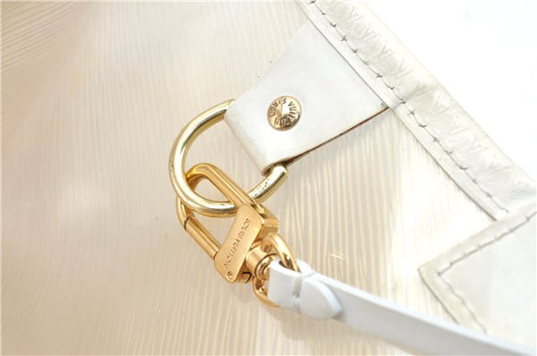 Auth Louis Vuitton Epi Plage Bahia Shoulder Tote Bag Clear White M92153 LV J0666