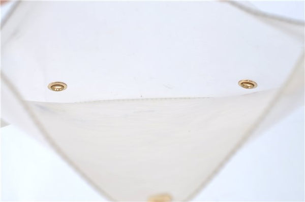 Auth Louis Vuitton Epi Plage Bahia Shoulder Tote Bag Clear White M92153 LV J0666