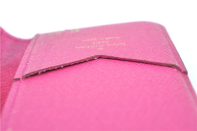 Authentic Louis Vuitton Monogram Folio Iphone 8 Case Pink M61906 LV J0685