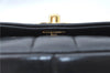 Auth CHANEL Mademoiselle Lamb Skin Chain Shoulder Cross Body Bag Black Box J0693