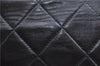 Authentic CHANEL Lamb Skin Matelasse Chain Shoulder Bag Purse Black CC J0695