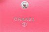 Auth CHANEL Camellia CC Logo AirPods Case Shoulder Chain Leather Pink Box J0696