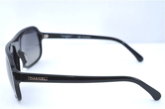 Authentic CHANEL Sunglasses Plastic Black CC J0704