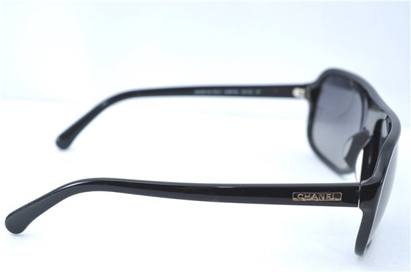 Authentic CHANEL Sunglasses Plastic Black CC J0704