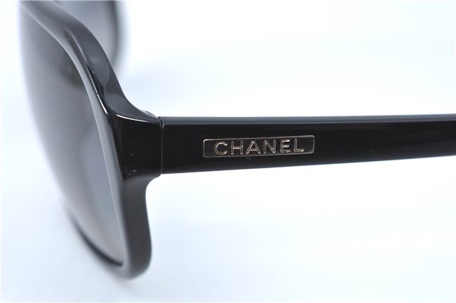 Authentic CHANEL Sunglasses Plastic Black CC J0704