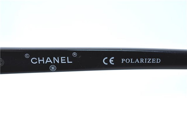 Authentic CHANEL Sunglasses Plastic Black CC J0704