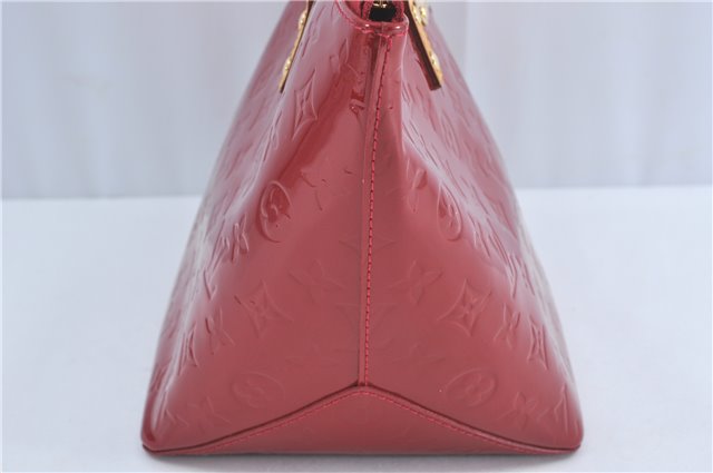 Authentic Louis Vuitton Vernis Bellevue PM Hand Bag Red M93583 LV J0705