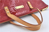 Authentic Louis Vuitton Vernis Bellevue PM Hand Bag Red M93583 LV J0705