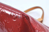 Authentic Louis Vuitton Vernis Bellevue PM Hand Bag Red M93583 LV J0705