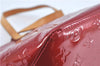 Authentic Louis Vuitton Vernis Bellevue PM Hand Bag Red M93583 LV J0705