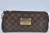 Authentic Louis Vuitton Damier Eva Accessories Pouch Hand Bag N55213 LV J0709