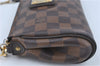 Authentic Louis Vuitton Damier Eva Accessories Pouch Hand Bag N55213 LV J0709