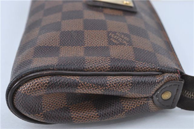 Authentic Louis Vuitton Damier Eva Accessories Pouch Hand Bag N55213 LV J0709