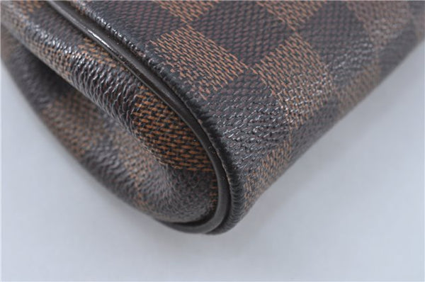 Authentic Louis Vuitton Damier Eva Accessories Pouch Hand Bag N55213 LV J0709