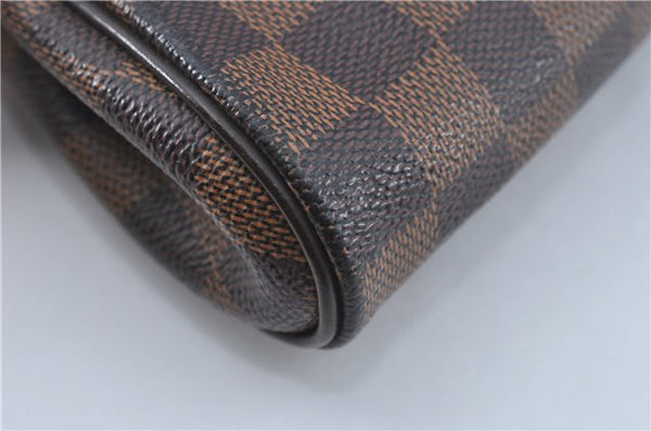 Authentic Louis Vuitton Damier Eva Accessories Pouch Hand Bag N55213 LV J0709