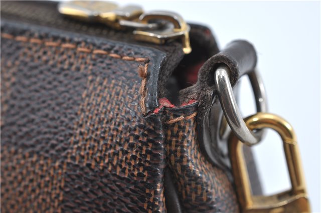 Authentic Louis Vuitton Damier Eva Accessories Pouch Hand Bag N55213 LV J0709
