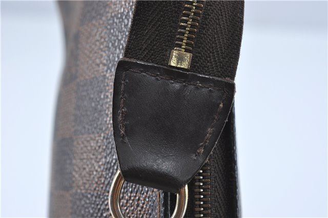 Authentic Louis Vuitton Damier Eva Accessories Pouch Hand Bag N55213 LV J0709