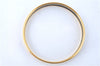 Authentic HERMES Email PM Bangle Instrument Motif Gold Black J0711