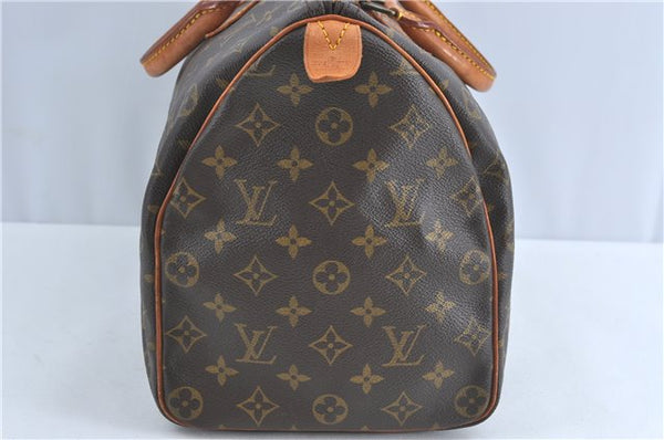 Authentic Louis Vuitton Monogram Speedy 35 Hand Boston Bag M41524 LV J0717