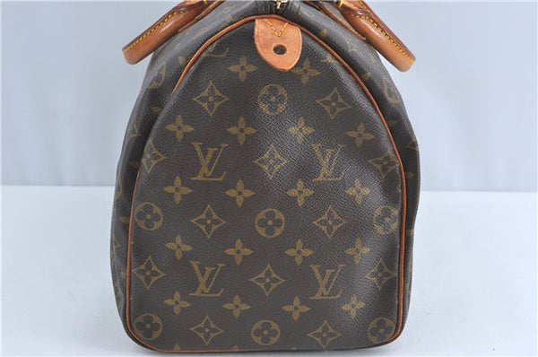 Authentic Louis Vuitton Monogram Speedy 35 Hand Boston Bag M41524 LV J0717