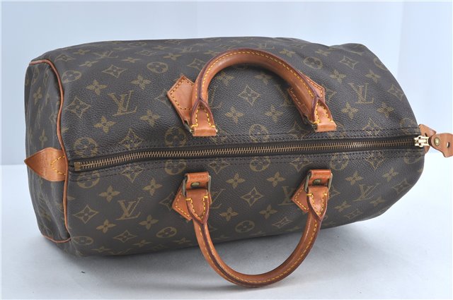 Authentic Louis Vuitton Monogram Speedy 35 Hand Boston Bag M41524 LV J0717